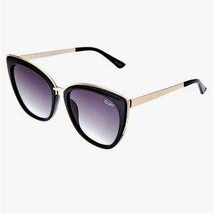 Quay Cat Eye Women’s Sunglasses Honey Gold Black